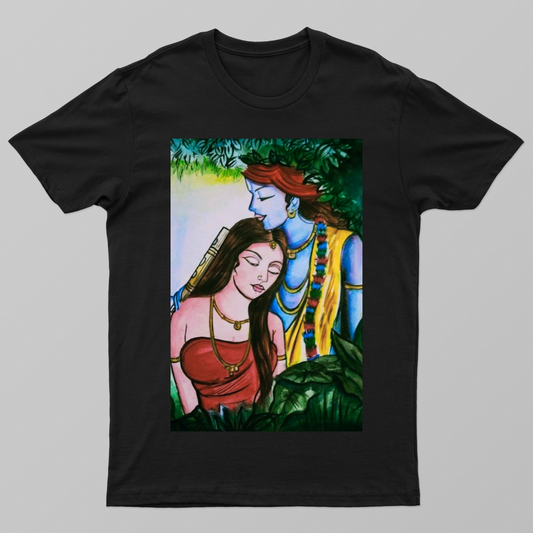 Krisha and Radha Unisex T-shirt by Anisha Bhagat