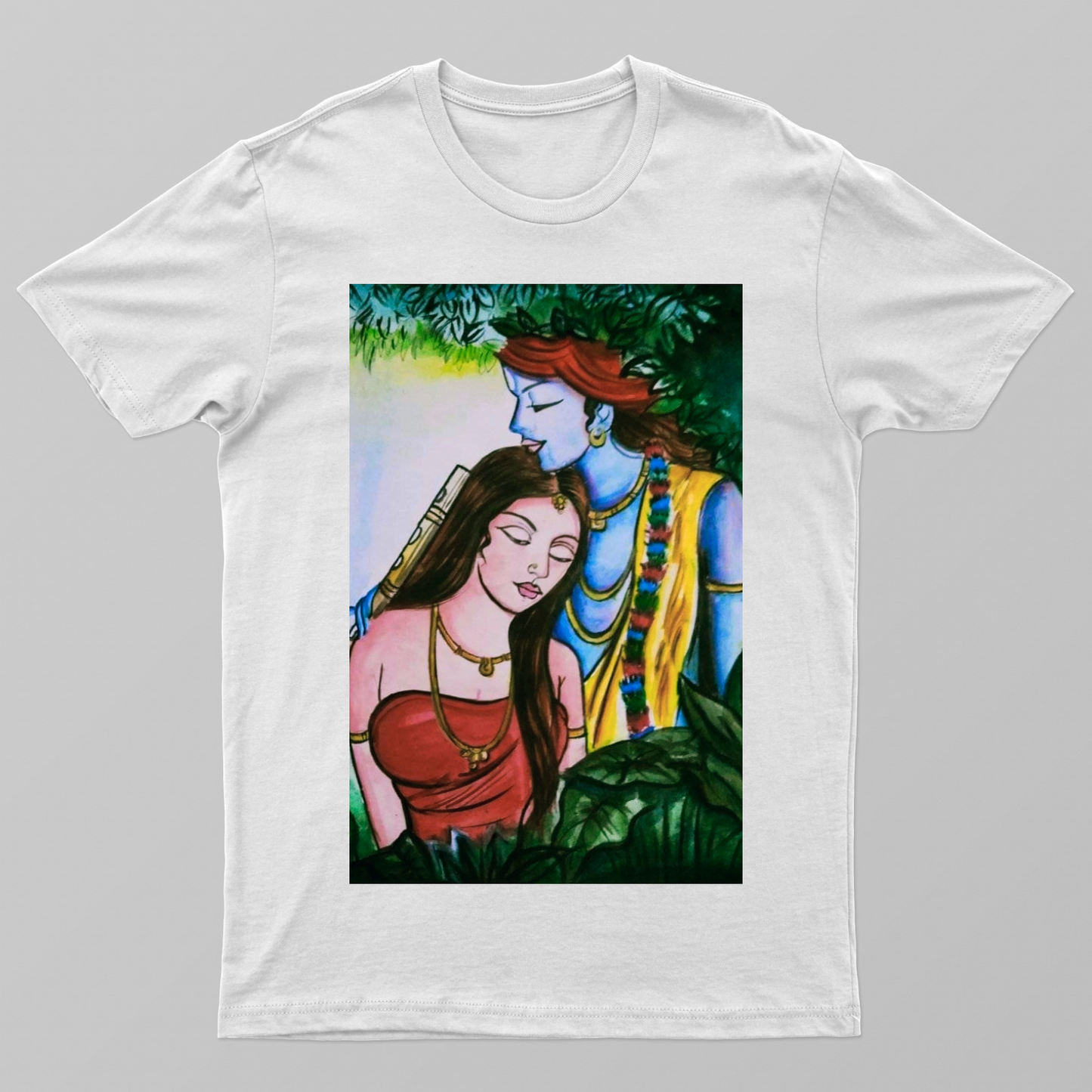 Krisha and Radha Unisex T-shirt by Anisha Bhagat