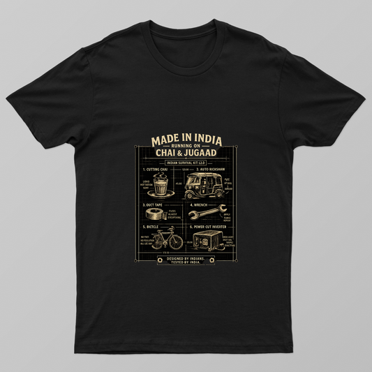 Chai & Jugaad Unisex T-shirt by Varun Arora