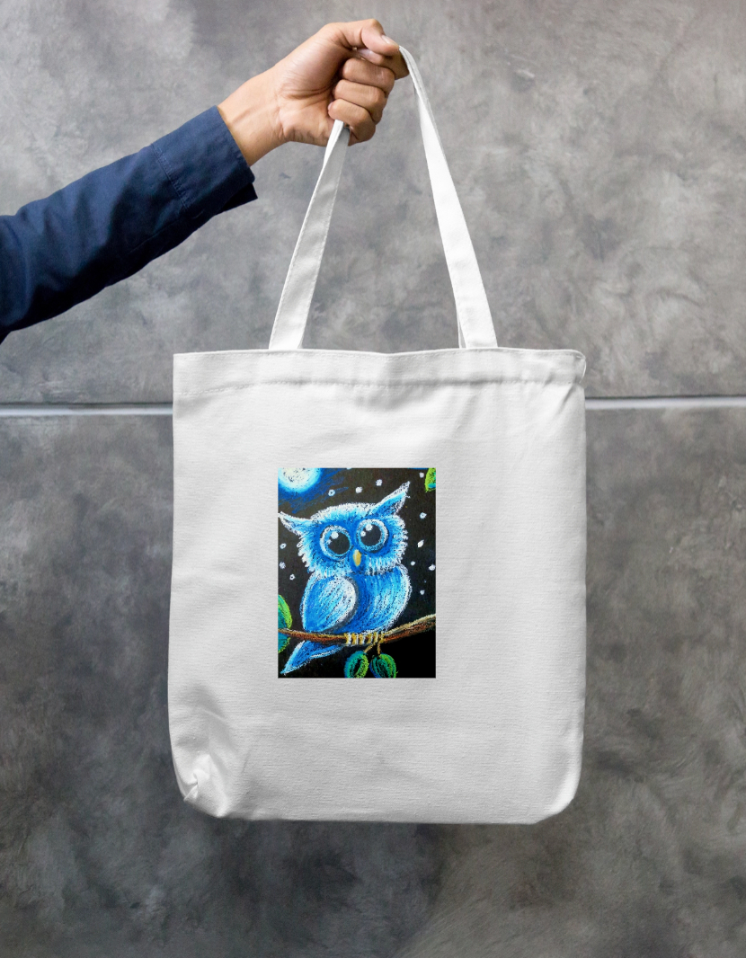Night theme Zipper Tote Bag by Anisha Bhagat