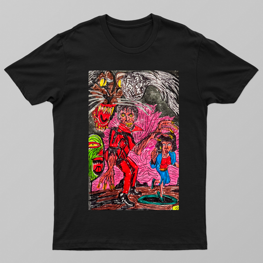 MICHAEL JACKSON Thriller song poster Unisex T-shirt by @artisticlover104