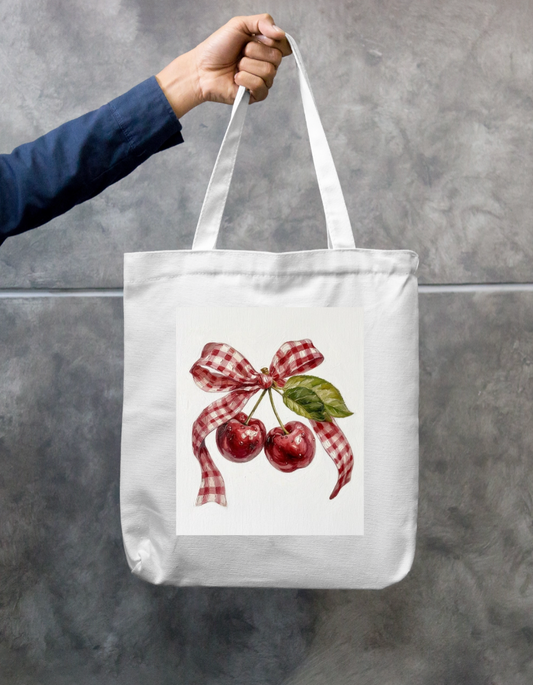 Cherry 🍒 bag Zipper Tote Bag by @dishita_00008