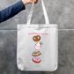 Cute dessert tote bag Zipper Tote Bag by Laiba Sameen