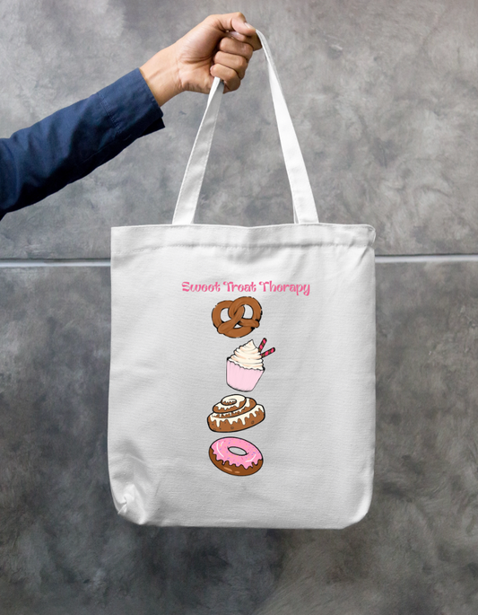 Cute dessert tote bag Zipper Tote Bag by Laiba Sameen