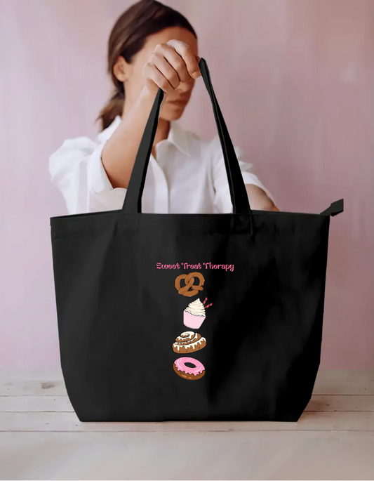 Cute dessert tote bag Everyday Large Tote Bag by Laiba Sameen