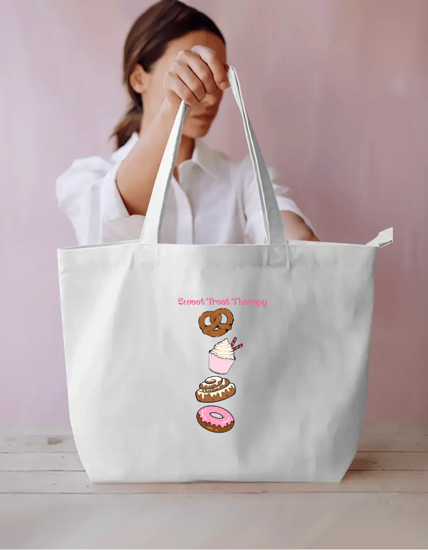 Cute dessert tote bag Everyday Large Tote Bag by Laiba Sameen