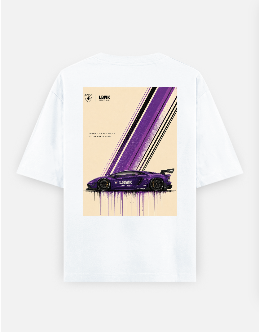 LBWK Lambo Oversized T-shirt (Back print) by @hustle.4life
