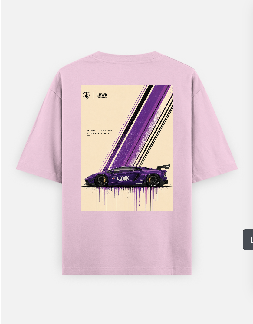 LBWK Lambo Oversized T-shirt (Back print) by @hustle.4life