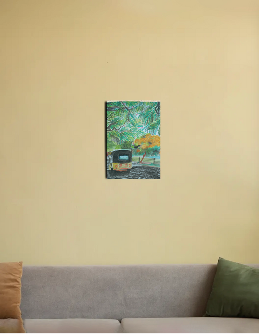Traveling 8"x12" Canvas Poster by Vaishali C