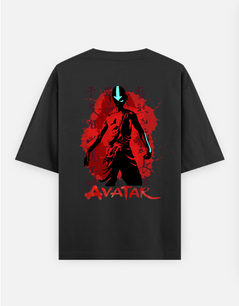 Aang: The last Airbender Oversized T-shirt (Back print) by @sarangdhar_by_kunal