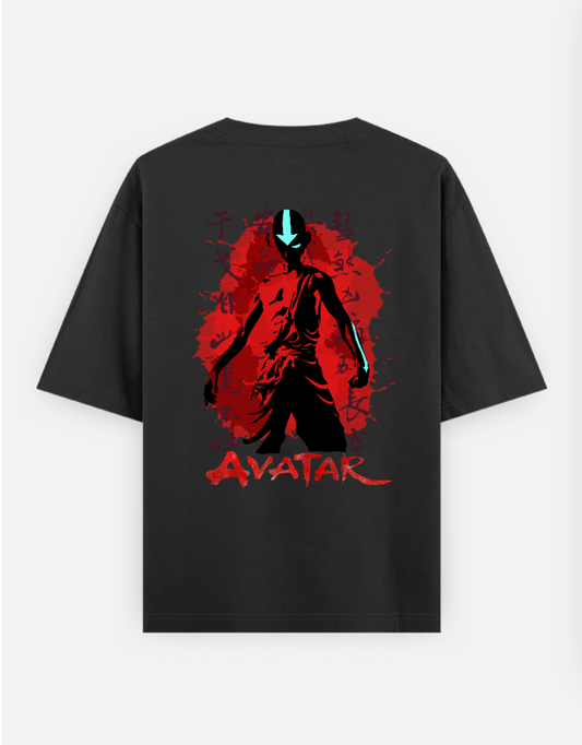 Aang: The last Airbender Oversized T-shirt (Back print) by @sarangdhar_by_kunal