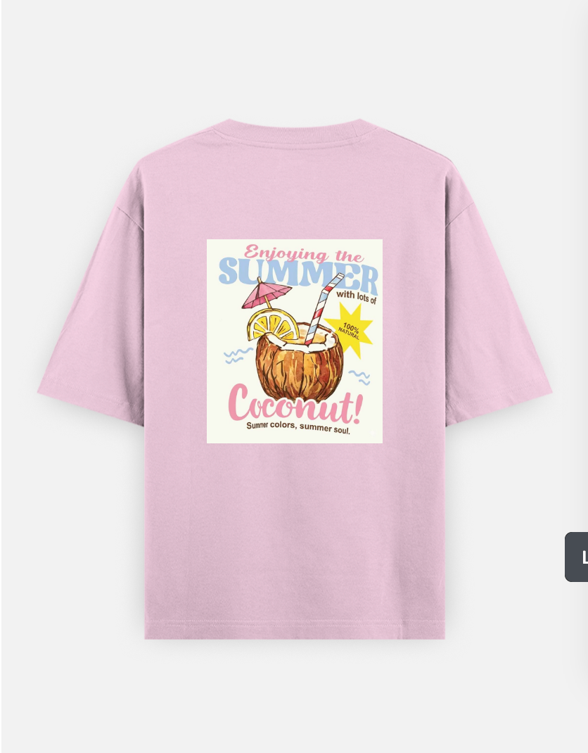 P.. Oversized T-shirt (Back print) by @sneha._.chakraborty