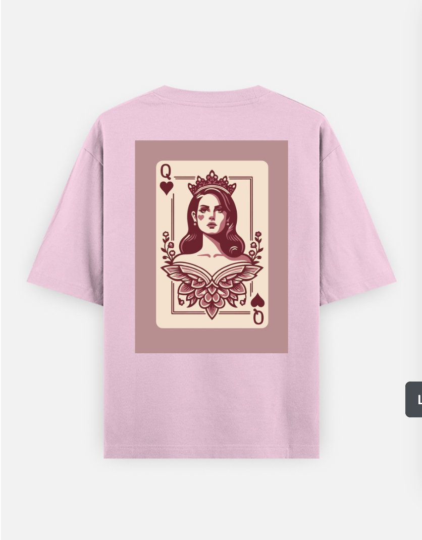 Lana Oversized T-shirt (Back print) by Sneha Chakraborty