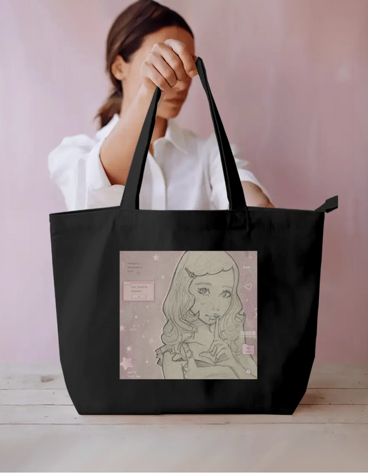 POV: She's Unbothered Everyday Large Tote Bag by Tamanna