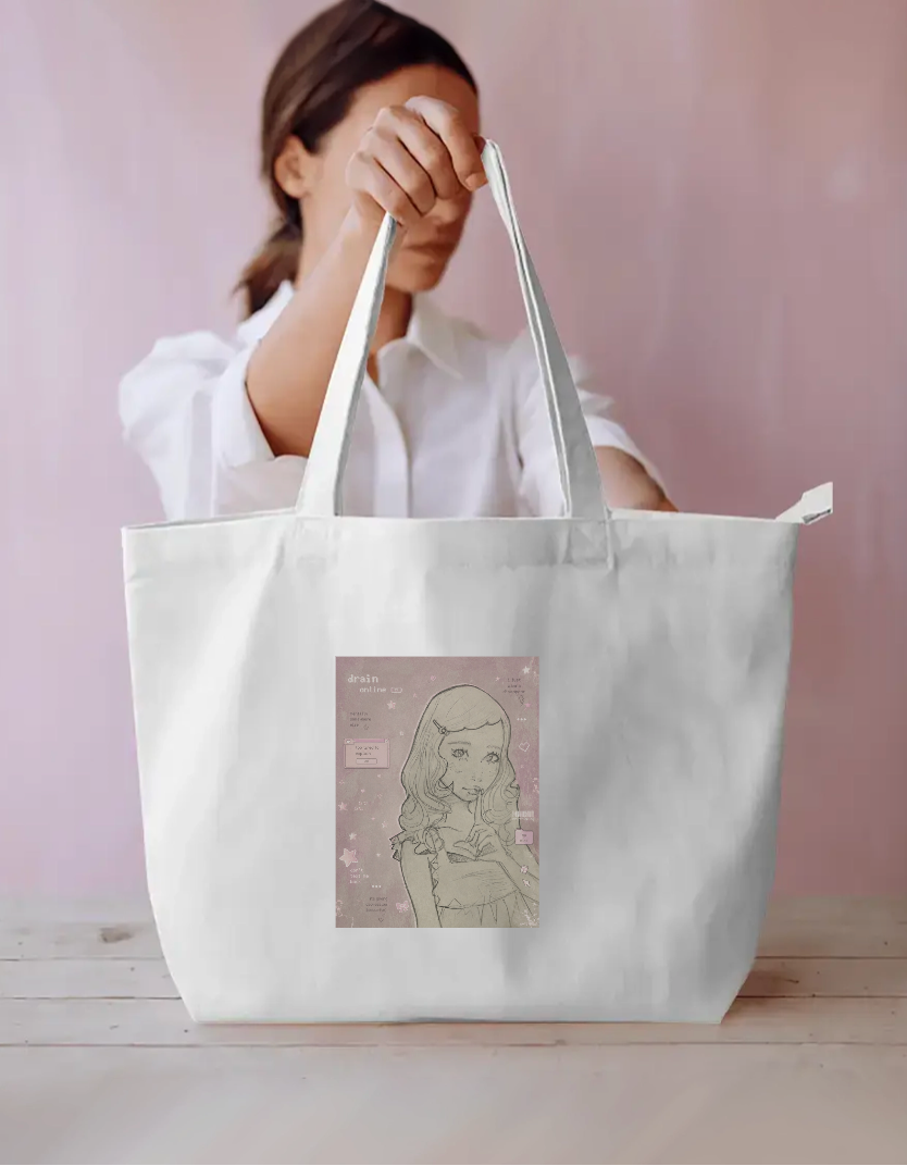 POV: She's Unbothered Everyday Large Tote Bag by Tamanna