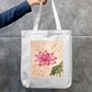 Lotus soft design Zipper Tote Bag by Tamanna