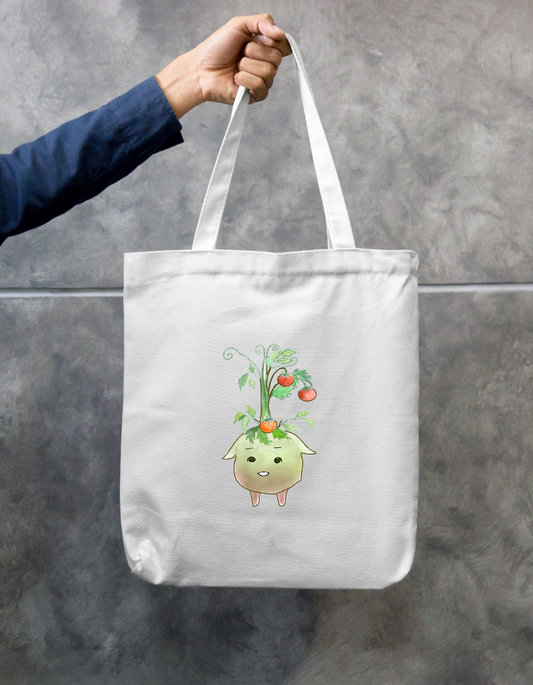 Cute tomato plant Zipper Tote Bag by Vedhika