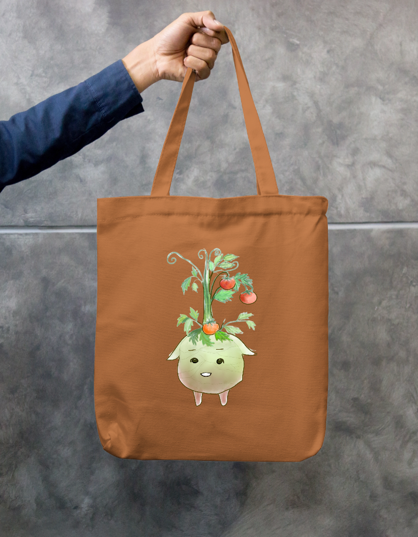 Cute tomato plant Zipper Tote Bag by Vedhika