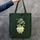Cute tomato plant Zipper Tote Bag by Vedhika