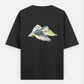 Barn owl t shirt Oversized T-shirt (Back print) by Vedhika