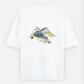 Barn owl t shirt Oversized T-shirt (Back print) by Vedhika