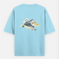 Barn owl t shirt Oversized T-shirt (Back print) by Vedhika