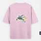 Barn owl t shirt Oversized T-shirt (Back print) by Vedhika