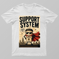 Coffee Support System Unisex T-shirt by Varun Arora