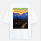 Rainy Evening Oversized T-shirt (Back print) by Manish Pawar