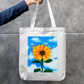 Sunflower Zipper Tote Bag by Manish Pawar