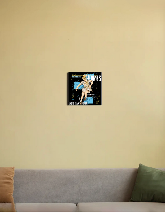 Hermes- The Messenger of God 8"x8" Canvas Poster by Zainab Pishori