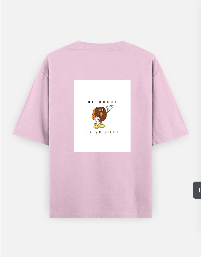 Funny Oversized T-shirt (Back print) by @ameena_ajmal_