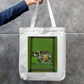 Adorned Elephant Zipper Tote Bag by Shubhra Saha