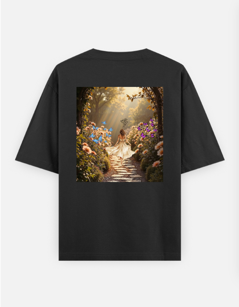 Aesthetic oversized T shirt Oversized T-shirt (Back print) by @ameena_ajmal_