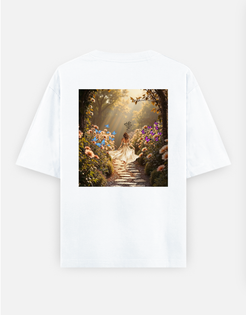 Aesthetic oversized T shirt Oversized T-shirt (Back print) by @ameena_ajmal_