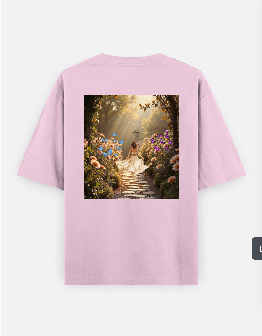 Aesthetic oversized T shirt Oversized T-shirt (Back print) by @ameena_ajmal_