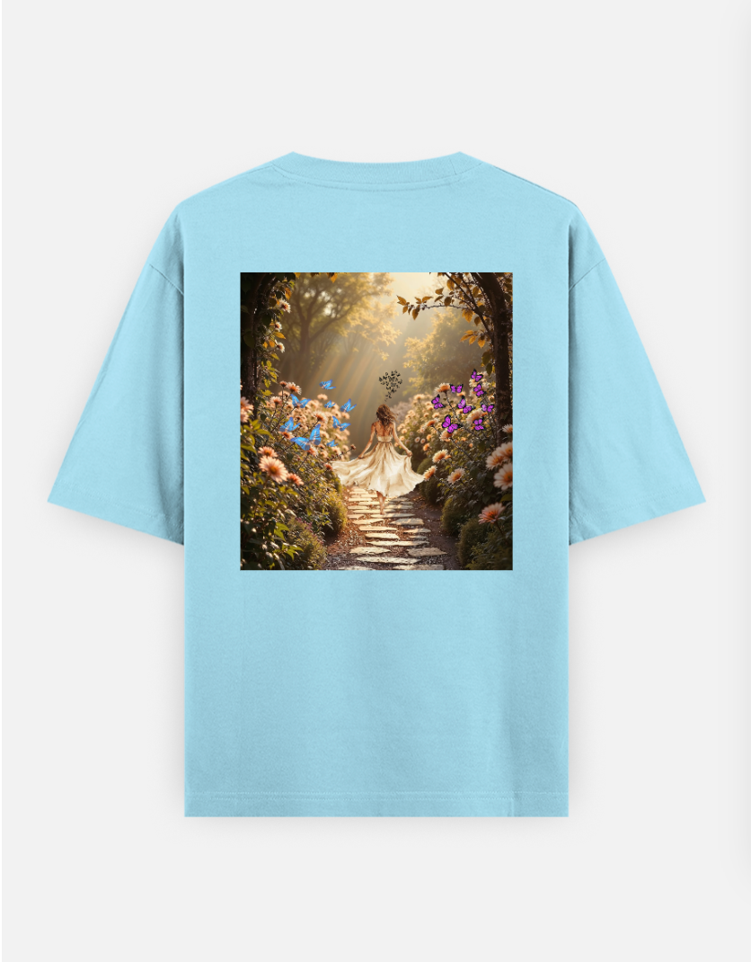 Aesthetic oversized T shirt Oversized T-shirt (Back print) by @ameena_ajmal_