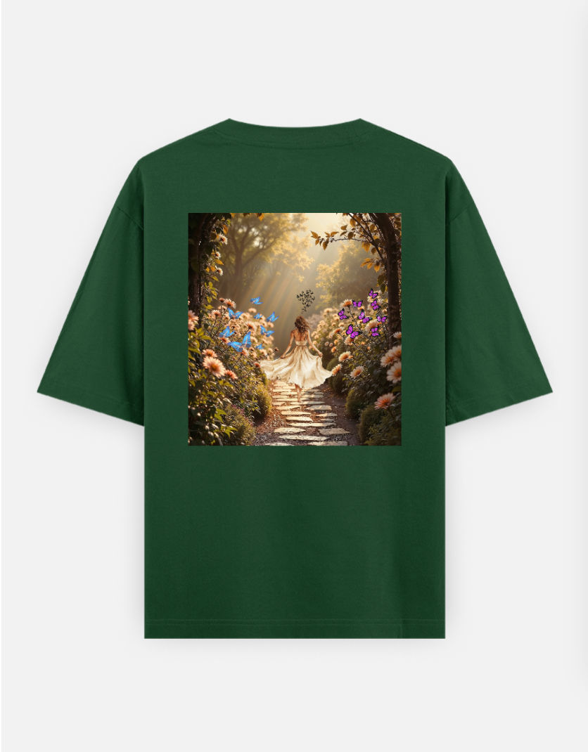 Aesthetic oversized T shirt Oversized T-shirt (Back print) by @ameena_ajmal_