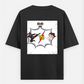 Cartoon T shirt Oversized T-shirt (Back print) by @ameena_ajmal_