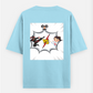 Cartoon T shirt Oversized T-shirt (Back print) by @ameena_ajmal_