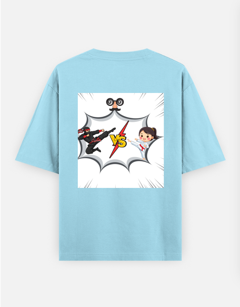 Cartoon T shirt Oversized T-shirt (Back print) by @ameena_ajmal_