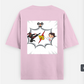 Cartoon T shirt Oversized T-shirt (Back print) by @ameena_ajmal_