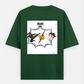 Cartoon T shirt Oversized T-shirt (Back print) by @ameena_ajmal_