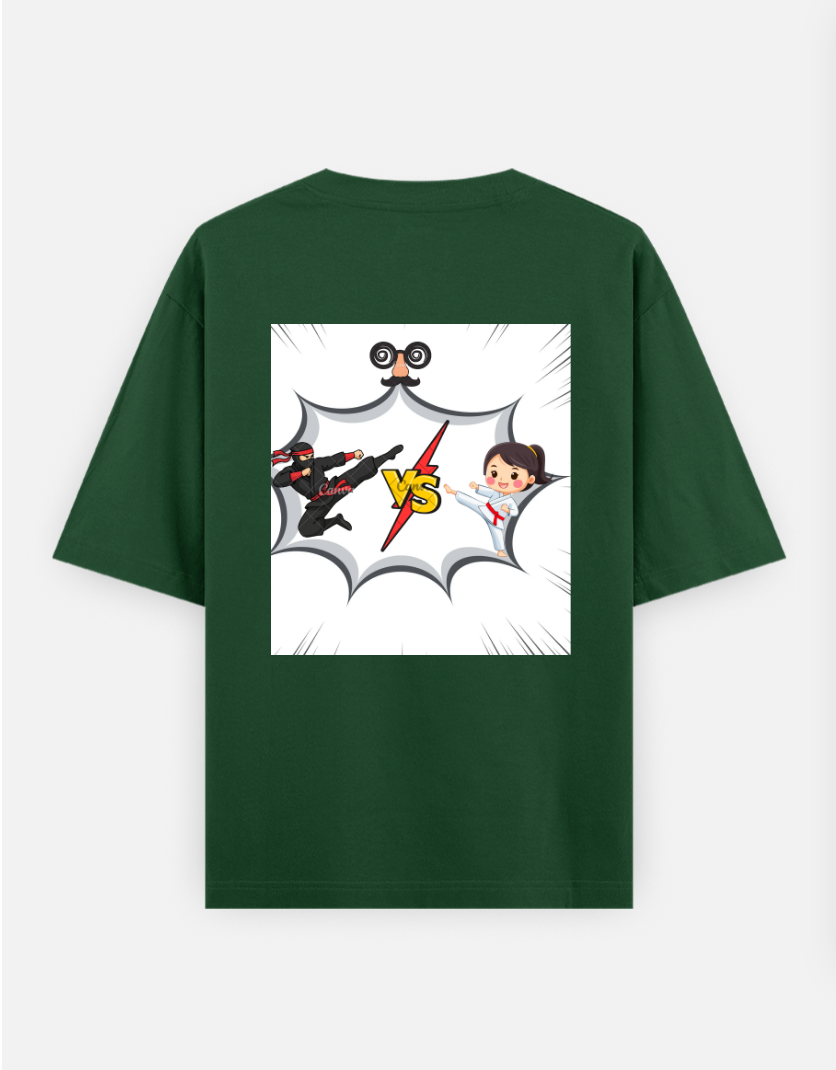 Cartoon T shirt Oversized T-shirt (Back print) by @ameena_ajmal_