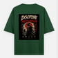 🩸 Discipline Over Motivation Oversized T-shirt (Back print) by Rinza 