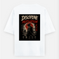 🩸 Discipline Over Motivation Oversized T-shirt (Back print) by Rinza 