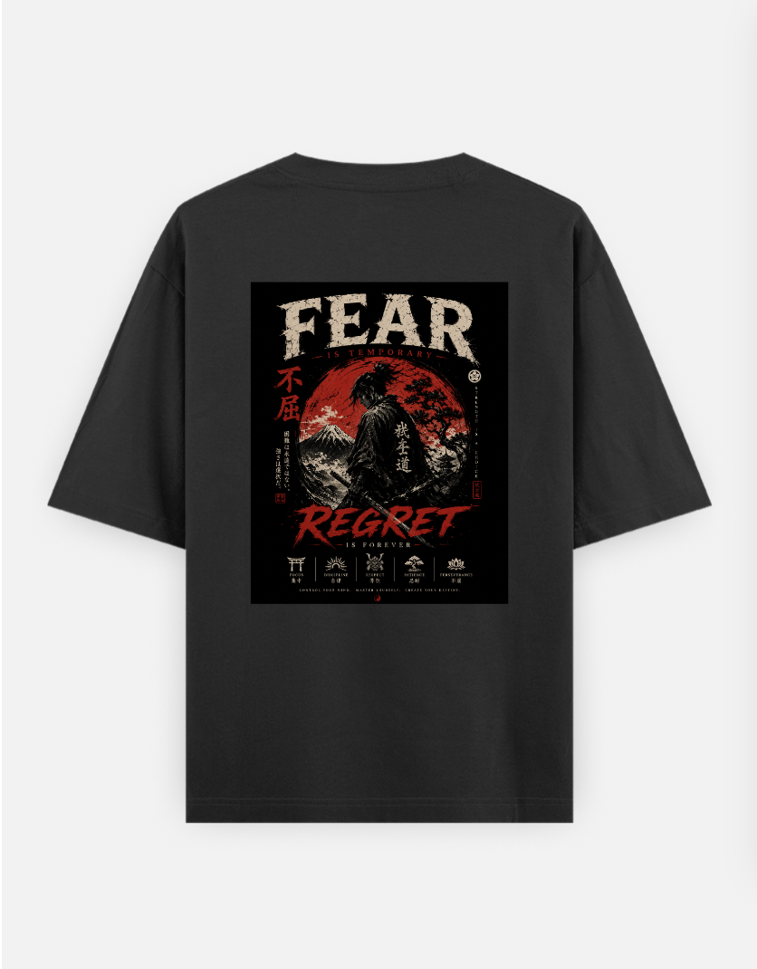 Fearless Legacy Oversized T-shirt (Back print) by Rinza 