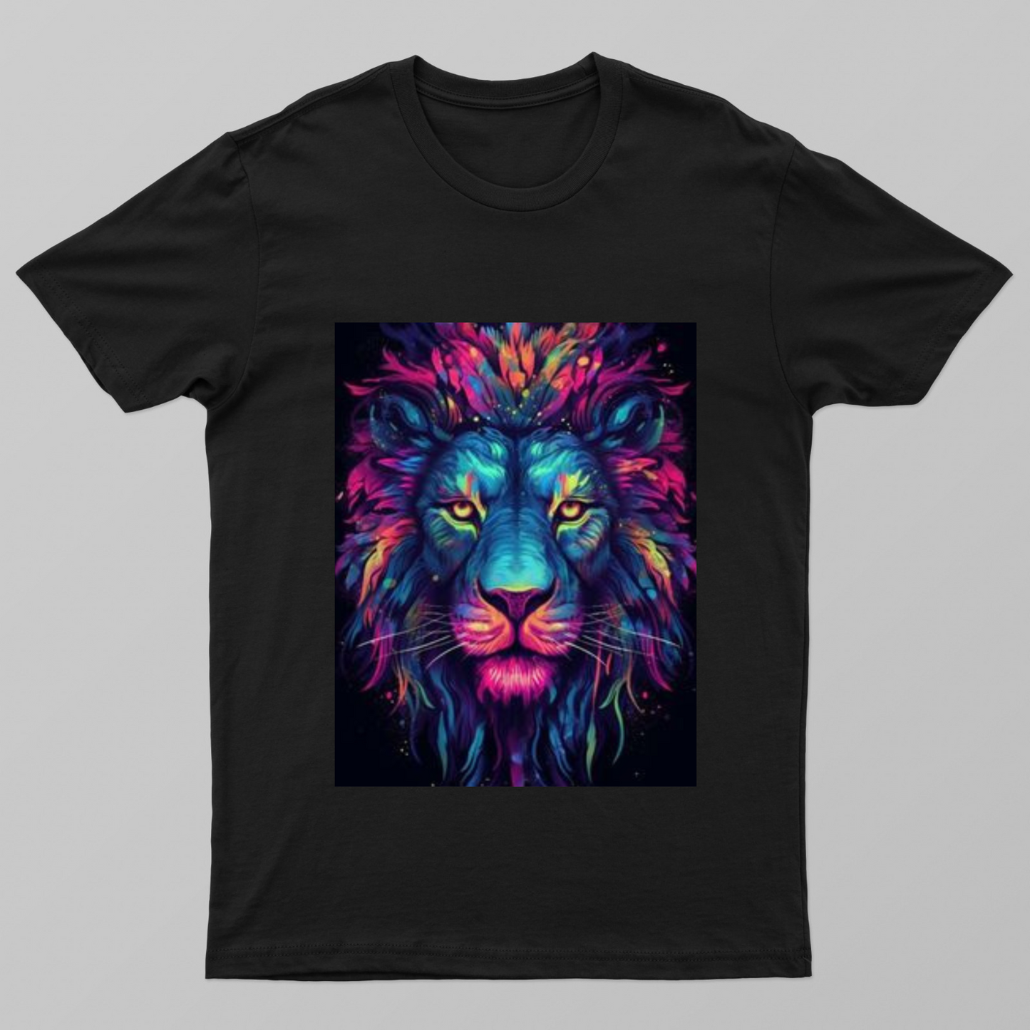 animation style lion, universal themed Unisex T-shirt by @sticktoworld