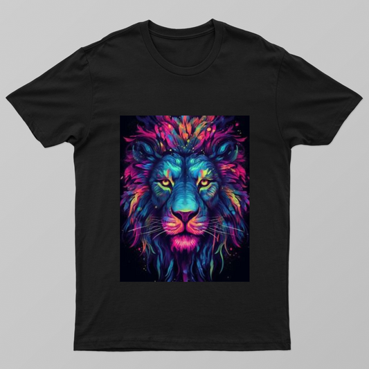 animation style lion, universal themed Unisex T-shirt by @sticktoworld