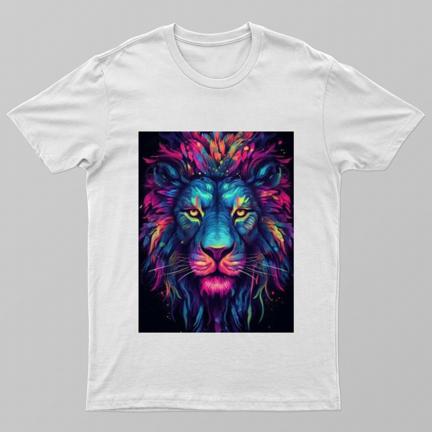 animation style lion, universal themed Unisex T-shirt by @sticktoworld